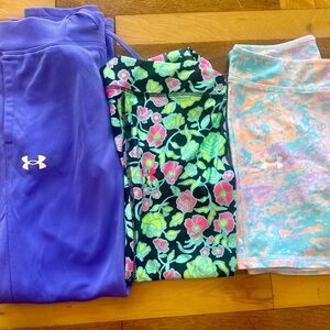 Girl’s Under Armour Leggings, Shorts, and Pants Bundle